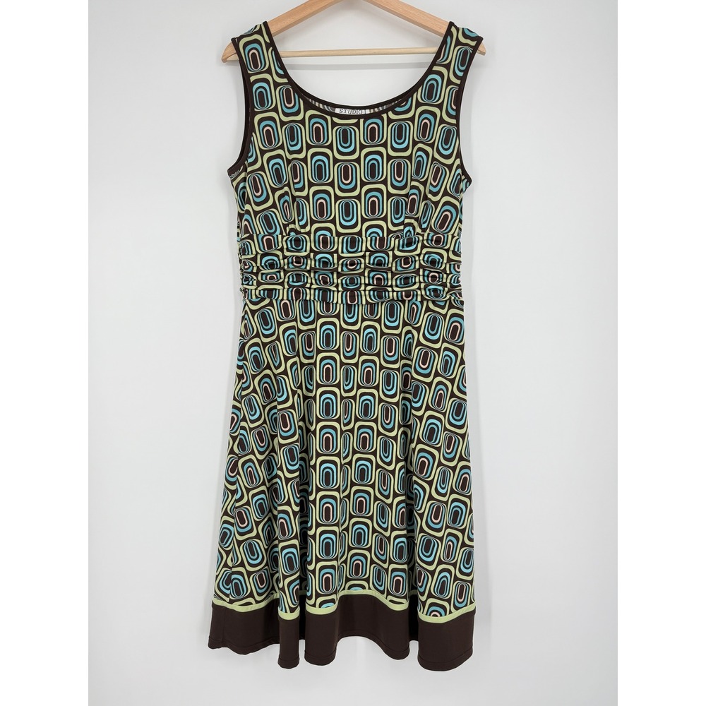 Studio I Y2K 90s‎ Boho Sleeveless Midi Dress 14 Petite